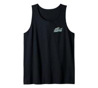 Danny Phantom Front and Back Ghost Action Pose Cartoon Camiseta sin Mangas