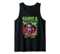 Danny Phantom Samula Vampire Cape Pose Cartoon Camiseta sin Mangas