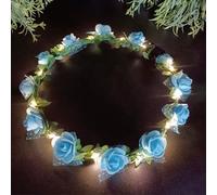 Danolt Corona De Flores Led,10 Pcs Diadema Led Con Luminosas,Dale Un Regalo Regalos De,Accesorios Fiesta,Para Todos,Accesorios Fiesta,Bodas, Navidades,Vacaciones