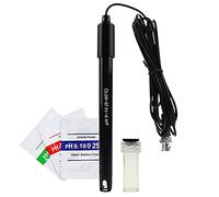 DANOPLUS 300 cm de Largo Cable Electrodo Sonda de pH Reemplazable (0-14 pH), Conector BNC con 3 Paquetes de Polvo de Calibración