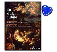 Dans Dulci JUBILO - Musique pour Piano ou d'autres instruments Bouton de Noël - bearbeiter : Erna Vendredi - 80 morceaux du XVIe XXe siècle de - avec cœur Note colorée Pince