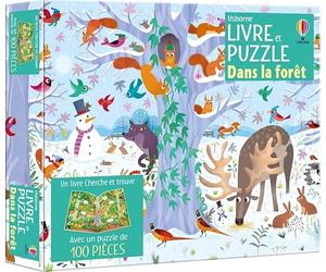 Dans la forêt: Avec un livre cherche et trouve et un puzzle de 100 pièces