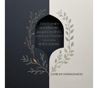 Dans les Jardins de la Mémoire - Livre d’Or de Condoléances | Messages de Soutien, Souvenirs et Hommages | 120 Pages Blanches | Format Carré 21 x 21 cm