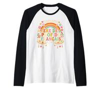 Dans Mon Ere De Prof De Francais Divertido Profesor De Francés Camiseta Manga Raglan