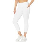 Danskin Leggings Capri, Blanco, M para Mujer