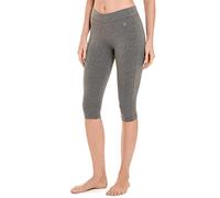 Danskin Leggings Capri para Mujer, Gris Jaspeado, Medium