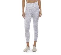 Danskin Printed High Rise 7/8 Legging Leggings, Blanco y Gris Estampado de Camuflaje, XL para Mujer