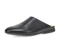 Dansko LYSA - Pantuflas de cuero para mujer, sin cordones, planas, informales, con silueta aerodinámica, cuero suave fresado o acabado metálico, zapato cómodo diario con soporte de arco, Negro, 9.5-10