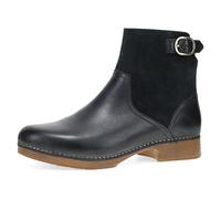Dansko Monique - Botines de piel y ante inspirados en la equitación para mujer con tacón bajo con herrajes clásicos y comodidad y apoyo durante todo el día, Negro -, 11.5-12