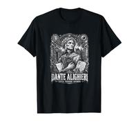 Dante Alighieri Exilio a través del Infierno Divina Commedia Camiseta gráfica económica