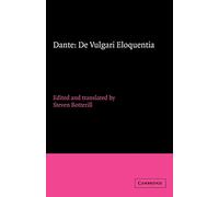 Dante: De vulgari eloquentia Paperback: 5 (Cambridge Medieval Classics, Series Number 5)