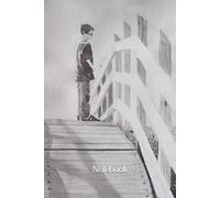 Dante on the Bridge Blank Notebook 120 Lined Pages 6"x9"