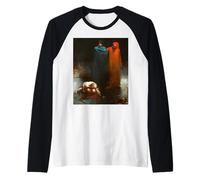 Dante y Virgilio en el Noveno Círculo del Infierno Gustave Dore Camiseta Manga Raglan