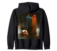 Dante y Virgilio en el Noveno Círculo del Infierno Gustave Dore Sudadera con Capucha