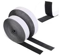 Dantolo 10 Metros 20 mm Auto Adhesivo Cinta Rollo Hook y Loop Tape Gancho y Cinta de Lazo