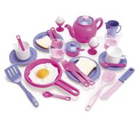 Dantoy Breakfast Set, Role Play Tea and Food with 32 Pieces Pretend Play for Kid