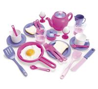 Dantoy Breakfast Set, Role Play Tea and Food with 32 Pieces Pretend Play for Kid