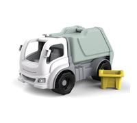 Dantoy Camión de basura clásico - Coche resistente para niños con cubo de basura extraíble - Juguete sostenible de Dinamarca con etiqueta ecológica nórdica - Ideal para cajas de arena e interiores - A
