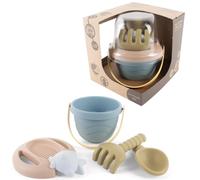 dantoy Juego De Caja De Arena Bio Pastel Cubo Colador Pala Rastrillo