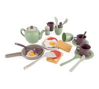 Dantoy Juego de desayuno Green Garden – 29 piezas, apto lavavajillas, fabricado en Dinamarca