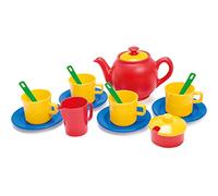 Dantoy - Juego de Servir té - Juego de vajilla - 17 Piezas - para niños a Partir de 2 años - Juguetes - Tazas y Accesorios - Juegos de rol - Plástico - Producido en Dinamarca