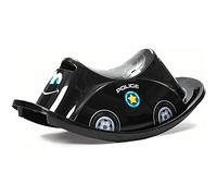 Dantoy Single 71cm Rocker and Seesaw for Indoor and Outdoor Use, Made in Denmark - Black Police Car