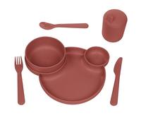 Dantoy - Tiny Biobased Dinner Gift Set - Rojo (6203)