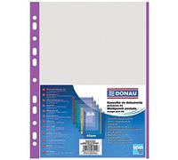 Danubio 1774100pl de 23 Fundas, PP, A4, granulada, 40μm, margen, 100 unidades, color morado