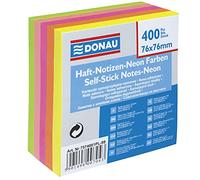 Danubio 7574001pl de 99 Notas Adhesivas, 76 x 76 mm, 1 x 400 hojas, Neon