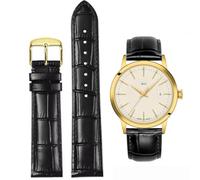 Danxancy Correas reloj cuero genuino,cuero genuino italiano becerro con grano de cocodrilo liberación rápida,correa reloj universal informal negocios repuesto para hombres y mujeres