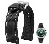 Danxancy FKM Caucho Nylon Reloj Correa 20mm 21mm 22mm 23mm 24mm Fluorubber Impermeable Suave Transpirable Durable FKM Caucho Reloj Correa Universal de Recambio para Hombres Mujeres