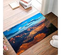 danxceh Alfombra Bañera Antideslizante,Alfombrilla Baño,Alfombra Ducha,Tapete Casa De Baño Absorbente,Formación rocosa histórica del Gran Cañón al Amanecer con Cielo y Nubes,40x60cm