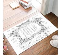 danxceh Alfombra Bañera Antideslizante,Alfombrilla Baño,Alfombra Ducha,Tapete Casa De Baño Absorbente,Marco gótico o Borde mágico con Fondo religioso de ángeles y Demonios,40x60cm