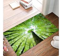 danxceh Alfombra Bañera Antideslizante,Alfombrilla Baño,Alfombra Ducha,Tapete Casa De Baño Absorbente,Mirando hacia el Dosel de un Bosque Verde de Robles y tilos,40x60cm