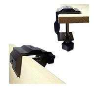 DANXQ Abrazadera de Mesa de aleación de Aluminio Multifuncional Horizontal Vertical de 2 vías, Abrazadera de Ajuste Manual de Tornillo de Mano, Grosor de sujeción de 5,5 cm,1 PCS (Negro)