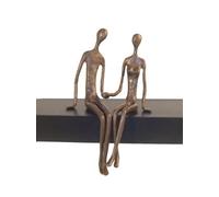 Danya B. Escultura de Bronce de Pareja sentada