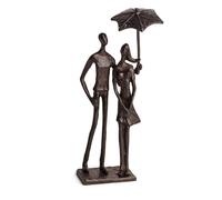 Danya B Loving Couple Under Umbrella Bronze Sculpture - Modern and Ele