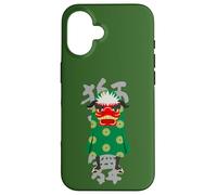 Danza del León Shishi Tradición Japonesa Vintage Arte Carcasa para iPhone 16