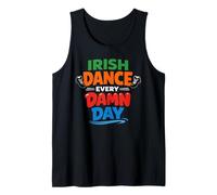 Danza Irlandesa Step Dancing Celtic Fan Gaélico Ritmo Pasión Camiseta sin Mangas
