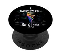 Danzando para su Gloria Culto Danza Cristiana Salmos 150 PopSockets PopGrip Adhesivo