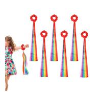 Danzantes De Muñeca Decoración de mano 6 piezas 50 cm de largo multicolor