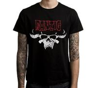 Danzig - Camiseta para hombre, diseño de la banda americana de heavy metal Glenn Danzig, color negro, Negro, S