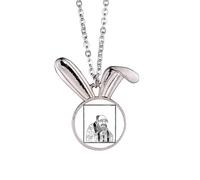Dao Lao Tzu - Collar con colgante de conejo de porcelana china