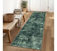 DAO-UPPSE Alfombra de Pelo bajo, Alfombra Vintage Antideslizante Lavable for Sala de Estar, Dormitorio, Comedor, Oficina en casa(Light Gray,50 * 120cm)