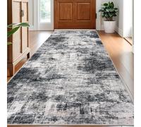 DAO-UPPSE Alfombra de Pelo bajo, Alfombra Vintage Antideslizante Lavable for Sala de Estar, Dormitorio, Comedor, Oficina en casa(Light Blue,60 * 160cm)