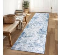 DAO-UPPSE Alfombra de Pelo bajo, Alfombra Vintage Antideslizante Lavable for Sala de Estar, Dormitorio, Comedor, Oficina en casa(Dark Gray,40 * 120cm)