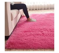 DAO-UPPSE Alfombras Peludas Súper Suaves, Dormitorio, Alfombra For El Suelo, Decoración del Hogar Que No Se Desprende, Varios Tamaños(Rose Red,160x200cm/63x79in)