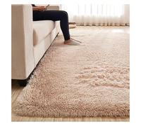 DAO-UPPSE Alfombras Peludas Súper Suaves, Dormitorio, Alfombra For El Suelo, Decoración del Hogar Que No Se Desprende, Varios Tamaños(Light Camel,120x160cm/47x63in)