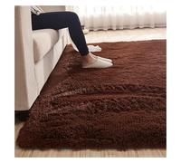 DAO-UPPSE Alfombras Suaves de Felpa esponjosa for Dormitorio, Sala de Estar, decoración del hogar Que no se desprende, Disponible en Varios tamaños(Coffee,100x160cm/39x63in)