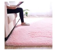DAO-UPPSE Alfombras Suaves de Felpa esponjosa for Dormitorio, Sala de Estar, decoración del hogar Que no se desprende, Disponible en Varios tamaños(Light Pink,80x160cm/31x63in)